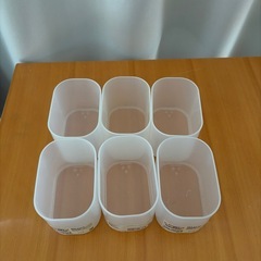 無印良品 コットン・綿棒ケース 6個セットの画像