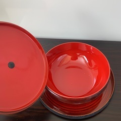 盆付菓子器　漆　器の画像