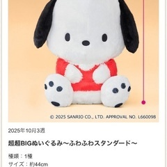 (受け渡し予定者決定☆)新品タグ付 ポチャッコ BIGぬいぐるみセットの画像