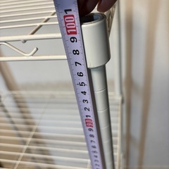 キャスター付き4段スチールラック白、無料で差し上げますの画像