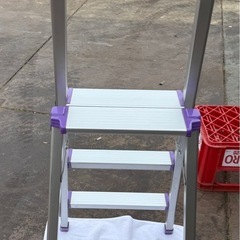 3段脚立アルインコ手すり付踏台TT80Aニューオリビアの画像