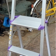 3段脚立アルインコ手すり付踏台TT80Aニューオリビアの画像