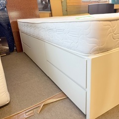 セミシングル　大容量引き出し付きべベッドの画像