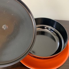 盆付菓子器　漆　器の画像