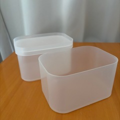 無印良品　再生ポリプロピレン入りメイクボックス　１／２横ハーフの画像