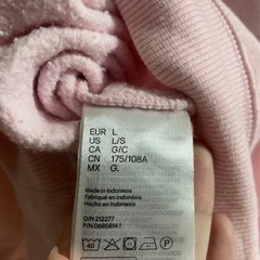 ピンクのパーカーの画像