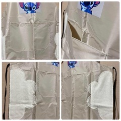 《新品未使用/訳ありあり》エプロン キャラクター 防水 ベージュの画像