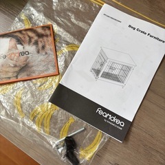 FEANDREA 犬 ケージ 木目調 ウッディサークル の画像