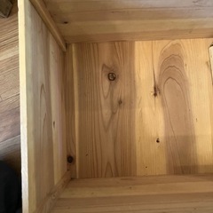 レコードボックス　特注りんご箱　レコードラックの画像