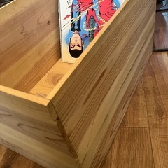 レコードボックス　特注りんご箱　レコードラックの画像