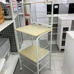 ★リユースのサカイ千葉中央店★  レンジ台 ホワイト H142×D41×W52 クリーニング済み TC5401の画像