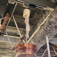 東芝 TOSHIBA ペンダントライト ペンダントランプ 銅 銅板 照明 ヴィンテージ レトロ インダストリアル ランプ 照明器具 ビンテージライト vintage pendant light copper lamp industrialの画像