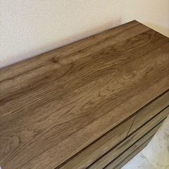 【アイリスオーヤマ】木製チェスト タンス 4段の画像