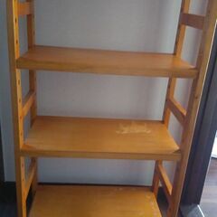 木製棚　4段　差し上げますの画像