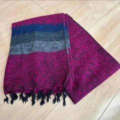 Fanakaマフラー,ウール100%手提げ鞄,マフラー３点まとめ売りの画像