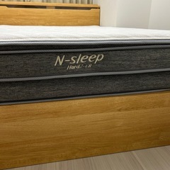 【美品】ニトリ Nスリープ ハード2-CR ダブルサイズ マットレス フレームセット NITORIの画像