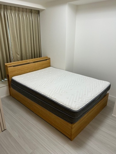 【決まりました】ニトリ Nスリープ ハード2-CR ダブルサイズ マットレス フレームセット NITORI