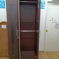 ★リユースのサカイつくば店★TK7318 ニトリ ワードローブ ダークブラウン H201×D55×W89 クリーニング済みの画像