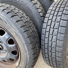 【引取り者決まりました】スタッドレスタイヤ付14インチホイールの画像