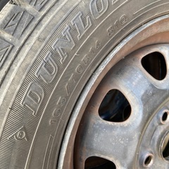 【引取り者決まりました】スタッドレスタイヤ付14インチホイールの画像