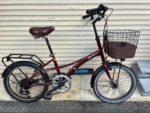 【整備済】20インチ ミニベロ アルファロメオ6段ギア オートライト付き