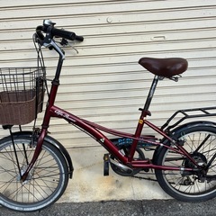 【整備済】20インチ ミニベロ アルファロメオ6段ギア オートライト付きの画像