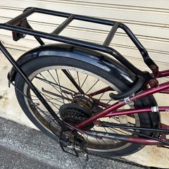 【整備済】20インチ ミニベロ アルファロメオ6段ギア オートライト付きの画像