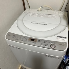 SHARP 洗濯機 7.0kg ES-GE7Cの画像