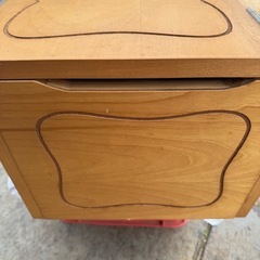 スヌーピー　木製収納ベンチ　ウッドベンチ　kosuga baby mate 椅子 小物入れ イス 昭和レトロの画像