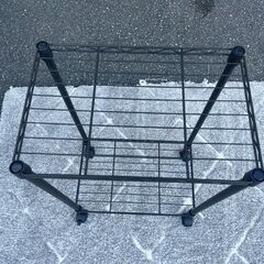 2段キャスター付きメタルラック 🚚自社配送時💳代引き可🚚(現金、クレジット、スマホ決済対応)の画像