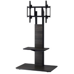 超美品★ハヤミ ～55V型対応ダークブラウン木目テレビスタンド の画像