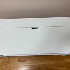 ★値下げします！！★【TVボード、ローボード】シンプル　白　配線収納ありの画像