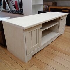 ★リユースのサカイつくば店★TK7320 ニトリ TVボード ベージュ H40×D36×W105 クリーニング済みの画像