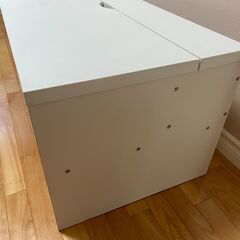 ★値下げします！！★【TVボード、ローボード】シンプル　白　配線収納ありの画像