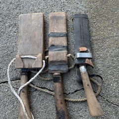 なた　鉈　3丁(鞘付き)　の画像