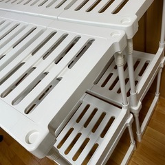 幅と高さが変わる押入れ整理棚 (4個)の画像