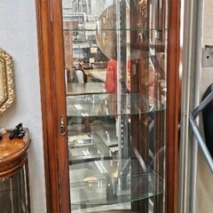 ☆イタリア家具☆ショーケース ガラス アンティーク【ユーズドユー...