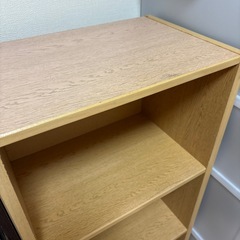 3段カラーボックス　ナチュラルカラーの画像