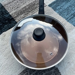 ★美品★VISIONSフライパン 28cm 深型 IH対応 GOLD Coating ディープパン★イオン★の画像