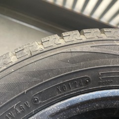 155/64R14ダンロップウインターマックス02   2024 ヒゲありホイール付きスタッドレスタイヤの画像