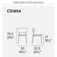 【カリガリス】最安値 3脚セット calligaris ダイニングチェア 起毛の画像