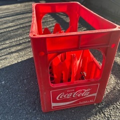 ⭐️レアなコカコーラ1リットル瓶用P箱　昭和レトロ⭐️の画像