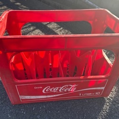 ⭐️レアなコカコーラ1リットル瓶用P箱　昭和レトロ⭐️の画像