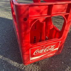 ⭐️レアなコカコーラ1リットル瓶用P箱　昭和レトロ⭐️の画像