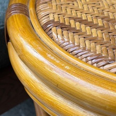 ラタン 籐 スツール 丸椅子 ラタンチェア ナチュラル 竹家具 バリ風 アジアン家具 インテリア 什器 rattan stool chair natural asian furniture interiorの画像