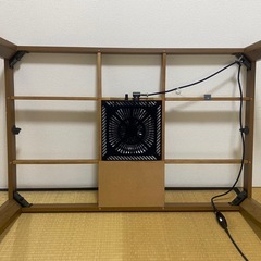 【無料✨】布団付きこたつ（120×80・木目）の画像