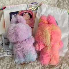 【相談中】ラブブ 2体セット ラック+ロイヤリティ ぬいぐるみキーホルダーの画像