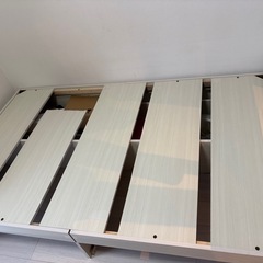 セミダブルベッド 収納付きベッドの画像