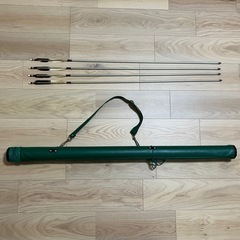 【お譲り先決定】弓道　矢4本　矢筒の画像