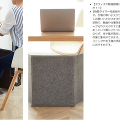 【受け渡し予定者あり】 
美品】遠赤外線デスクヒーター（パネルヒーター） 3時間タイマー付きの画像